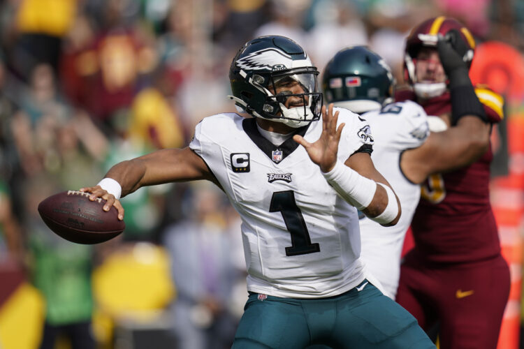Eagles beat Commanders, 38-31